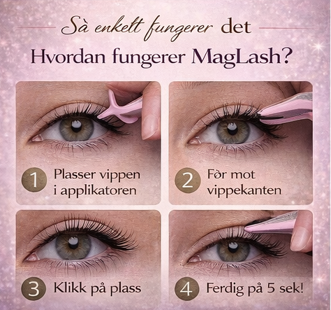Hvordan tar man på magnetiske vipper – MagLash guide